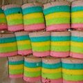 Cooksnap dari Ruro Masruroh untuk resep Mini Rainbow Roll cake ala 