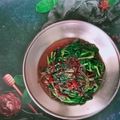 Cooksnap dari Rika Shizemasuka untuk resep Rujak Kangkung Khas Kuningan