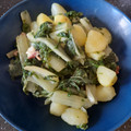 El cooksnap de Lidia Cabes Rando cuando hizo Patatas vestidas de acelgas y ajetes.