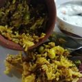 Bhumi Parikh's cooksnap of when they made મટકા પનીર બિરયાની વિથ કર્ડ એન્ડ મસાલા પાપડ.