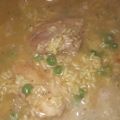 El cooksnap de Mika Noguera cuando hizo Arroz con pollo y azafrán.
