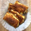 Cooksnap dari demure the label untuk resep Roti Tawar Goreng isi Pisang