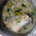 El cooksnap de Ali Taylor cuando hizo Cazuela de pescadilla en salsa verde con guisantes.