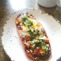 El cooksnap de Bibi García cuando hizo Molletes sopresa.