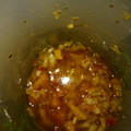 El cooksnap de Luz cuando hizo Salsa Criolla Argentina.