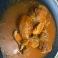 El cooksnap de Sarita Rodríguez Santos cuando hizo Muslos de Pollo en Salsa.