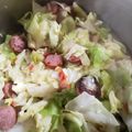 Marie Herron's cooksnap of when they made Sausage And Rotel Cabbage.