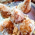 Hema ahara का कुकस्नैप जब उन्होंने आटे काजू का लड्डू (Aate kaju ka laddu recipe in hindi) बनाया था।