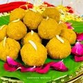 Vandana Mathur का कुकस्नैप जब उन्होंने बेसन के लडडू (besan ke ladoo recipe in Hindi) बनाया था।