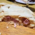 El cooksnap de Miriam Crespo cuando hizo Tarta de jamón y queso.