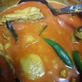 Cooksnap Julia ALeen Aireish semasa beliau membuat Resepi kari ayam tampa santan.