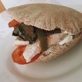 El cooksnap de Lizla cuando hizo Pan Pita Integral.- Ideal para sándwich!.