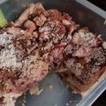 El cooksnap de Catherin Solís cuando hizo Manzanas con sémola al horno.