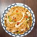 Kenki 的 生炒花枝(透抽)乾意麵～台南經典美食小吃 cooksnap