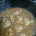 El cooksnap de Rosi Sanchez cuando hizo Cazuela de bacalao fresco con cebolla, tomate y vino tinto.