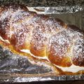 El cooksnap de Sofia cuando hizo Trenza de Brioche rellena de nata.