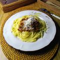Cooksnap dari Ninik Kitchen untuk resep Spaghetti Saus Bolognese Telur Orak-Arik