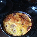 El cooksnap de Agustina Cabrera arrendondo cuando hizo Torta rellena de dulce de leche con cubierta de crumble de coco.