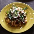 il Sandra quando ha preparato Pasta con sugo di datterini, rucola e ricotta salata (light)