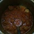 El cooksnap de Selva Gonzalez cuando hizo Albóndigas de carne con arroz.