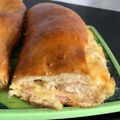El cooksnap de Nicol Pereira cuando hizo Pan relleno de jamón y queso.