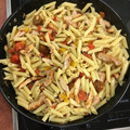 El cooksnap de carmen2026 cuando hizo Pasta con pollo y albahaca.