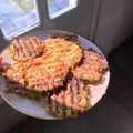 El cooksnap de Nazarena Castedo cuando hizo Hamburguesas de lentejas.