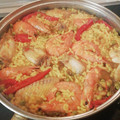 El cooksnap de Dunia Abdplm cuando hizo Paella Mixta.