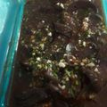 El cooksnap de Lau Sebastiani cuando hizo Berenjenas al escabeche.