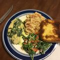 TopherBones89's cooksnap of when they made Spinach and ricotta stuffed chicken with pasta.