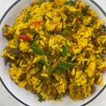 Cookingwithseki 's cooksnap of when they made Rice & beans jollof.