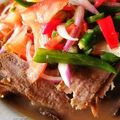 Cooksnap Julia ALeen Aireish semasa beliau membuat Daging rebus air asam.