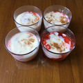 El cooksnap de pilar cuando hizo Natillas de queso y fresas maceradas.