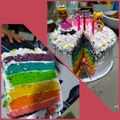 Cooksnap dari AJENG FINI untuk resep Rainbow Cake Kukus Ny.Liem (Tart Ultah Tema Baby Shark)