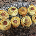 El cooksnap de Sabela cuando hizo Rollitos de salchicha, bacon y queso.