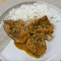 El cooksnap de Esther Godoy cuando hizo Pechugas de pollo en salsa al ajillo con miel.
