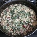 Cooksnap de Marina quando cozinhou Farofa de pinhão com couve.