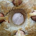 Miss Fluffy's Cooking (Angie's Italian Cooking)'s cooksnap of when they made Il casatiello napoletano Neapolitan Easter bread.
