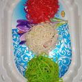 Mala Khubchandani का कुकस्नैप जब उन्होंने तिरंगा चाऊमिन (tiranga chowmein recipe in Hindi) बनाया था।