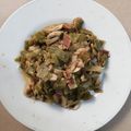 El cooksnap de Pepe López cuando hizo Judias verdes con champiñones.