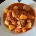El cooksnap de Laura cuando hizo Albóndigas con patatas.