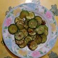 El cooksnap de Raquelilla cuando hizo Calabacín a la plancha, con crema de ajos y perejil.