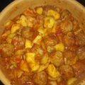 El cooksnap de Cristina Fernandez Cortes cuando hizo Albóndigas a la jardinera.