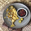 Cooksnap Salina Jalaludin semasa beliau membuat Bawal Goreng Cili Kicap.