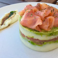 El cooksnap de Irene-Guirao cuando hizo Timbal de aguacate y salmón ahumado.