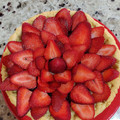 El cooksnap de Lara Echenique cuando hizo Tarta de frutilla y crema pastelera.