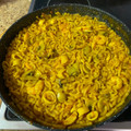 El cooksnap de Antonio cuando hizo Fideuá de chipirones, champiñones y gambas.