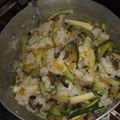 El cooksnap de Aracelli cuando hizo Arroz con hongos portobellos.