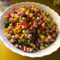 El cooksnap de Ana Sillero cuando hizo Ensalada 5 minutos de pulpo y garbanzos.