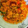shaima'u minkaila Ilyasu's cooksnap of when they made Native Jollof rice.